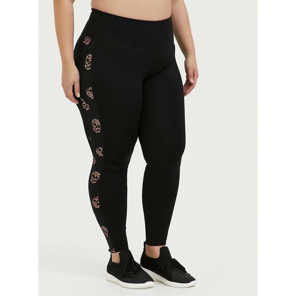 NWT Torrid Leopard Tattoo Leggings Skull Active Gym Yoga Plus Size: 1X (14/16)